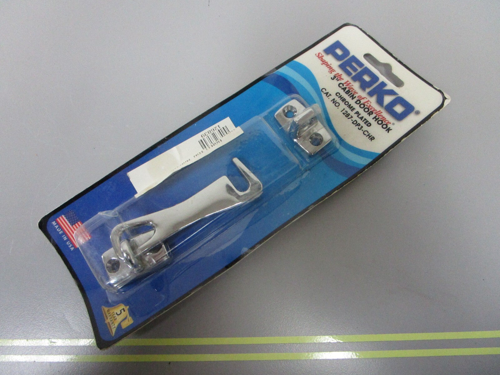 *NEW OEM* 0720 Perko 3" Chrome Cabin Door Hook 1287-DP3-CHR
