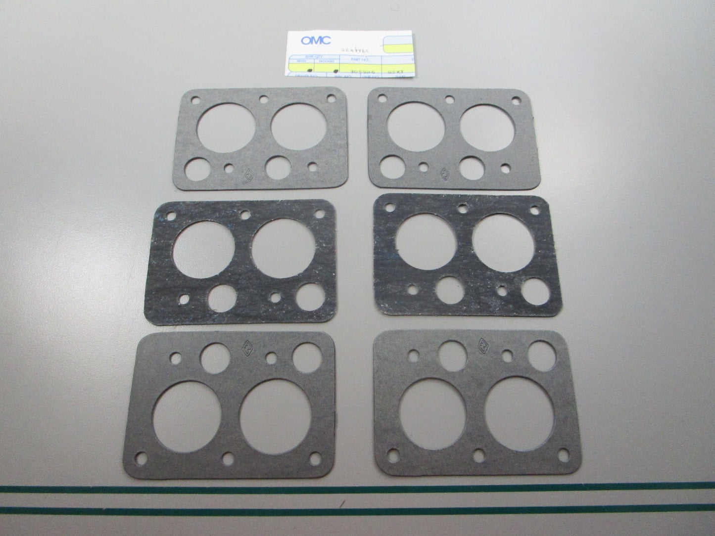 NEW OEM (LOT OF 6) 305586 0305586 OMC Johnson Evinrude Gasket 0810