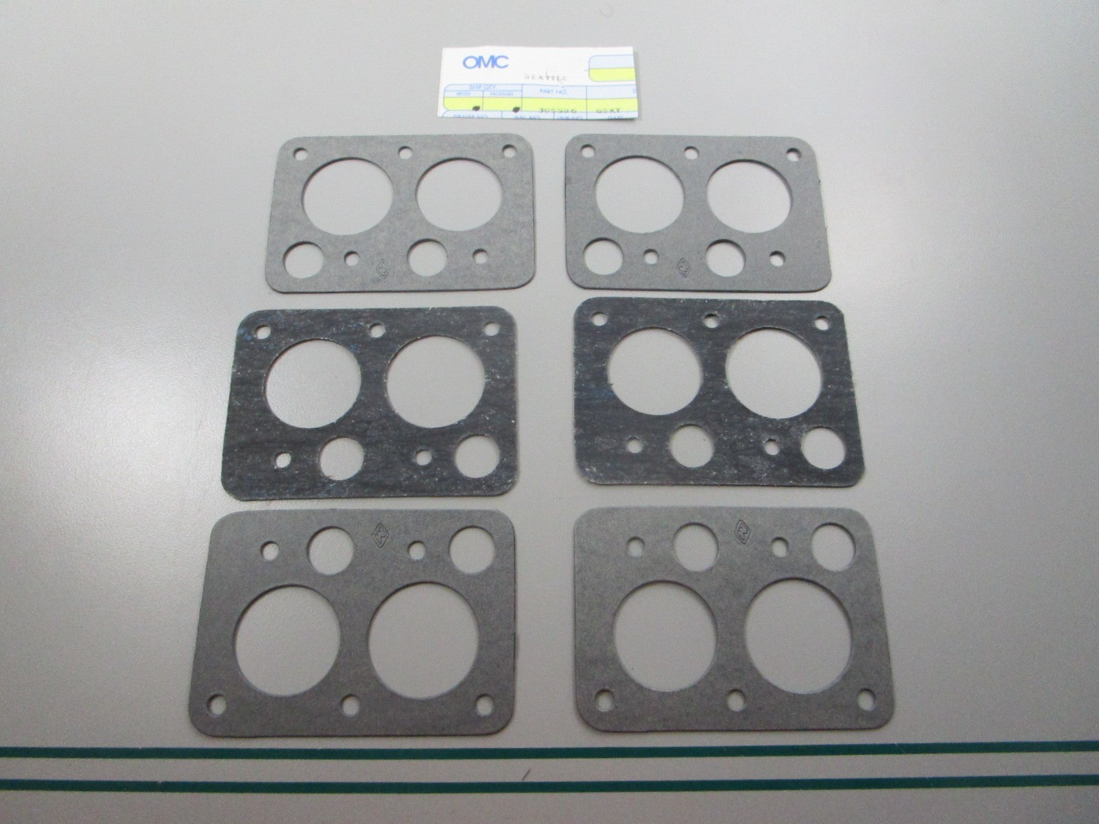 NEW OEM (LOT OF 6) 305586 0305586 OMC Johnson Evinrude Gasket 0810