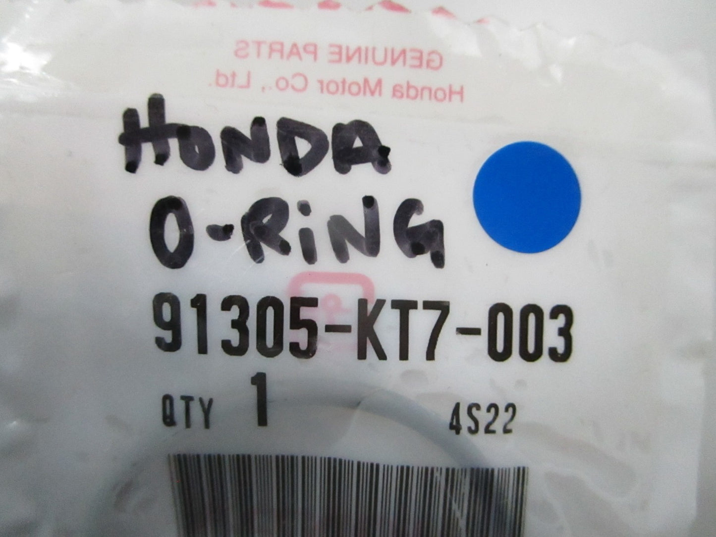 *NEW OEM* 0810 Honda O-Ring 91305-KT7-003