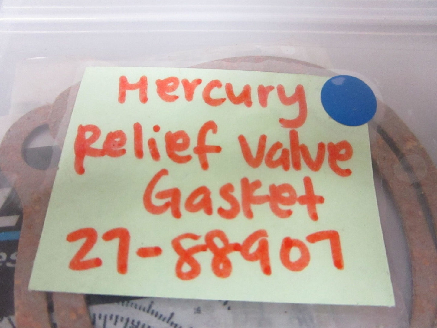 *NEW OEM* (LOT OF 2) 0770 Mercury Quicksilver Relief Valve Gasket 27-88907
