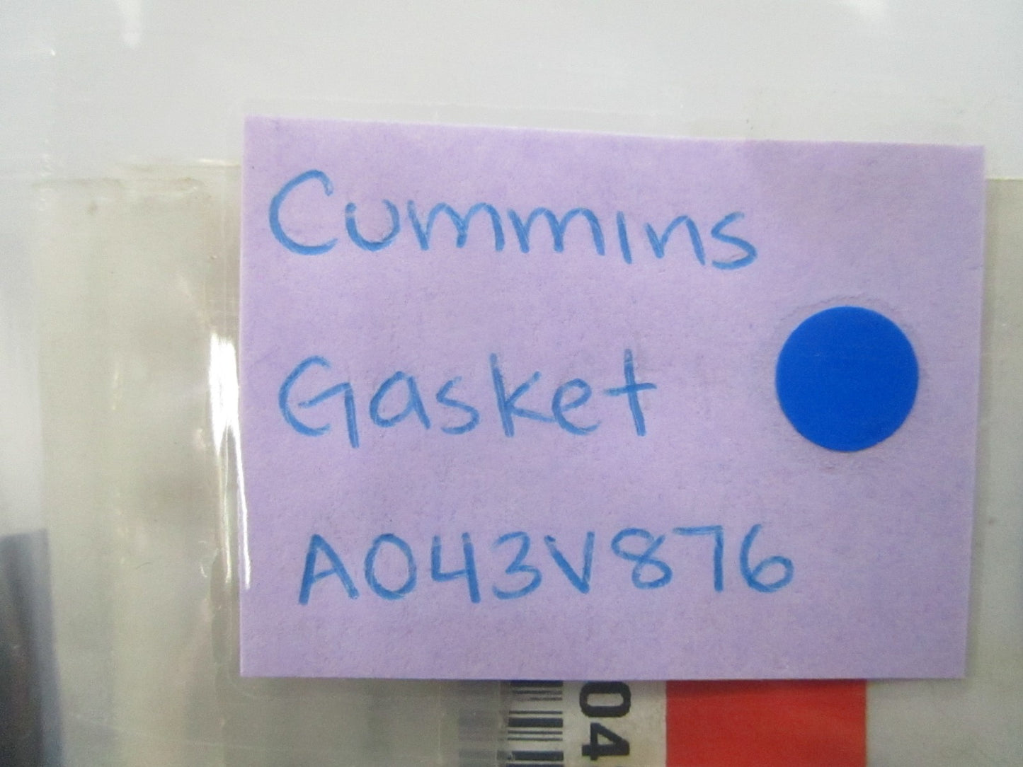 *NEW OEM* 0810 Cummins Gasket A043V876
