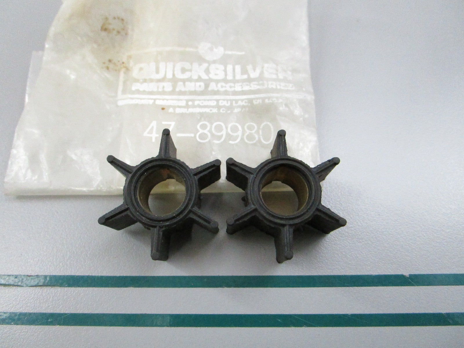 NEW OEM (LOT OF 2) 47-89980 Mercury Quicksilver Impeller 0810