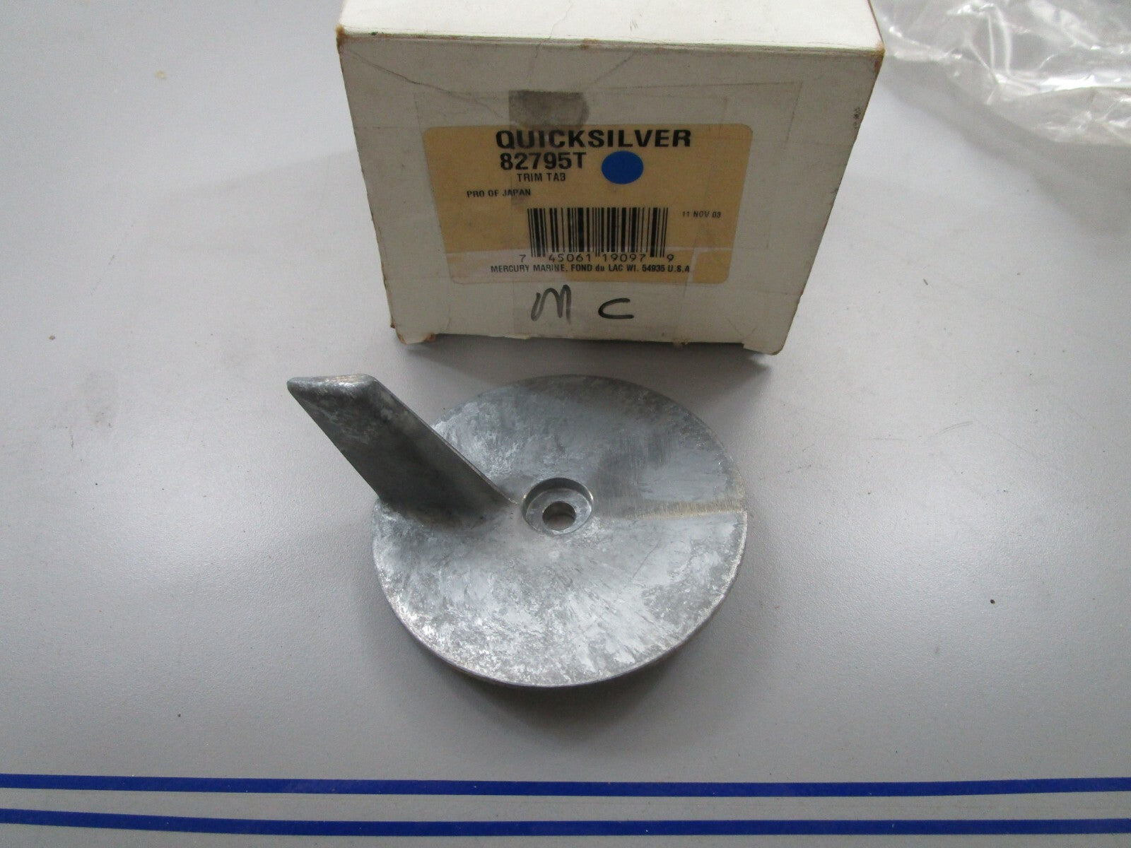 *NEW OEM* 0820 Mercury Quicksilver Trim Bar 82795T