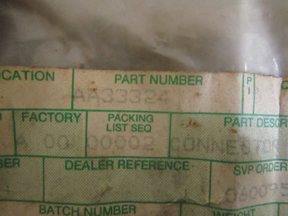 *NEW OEM* 0820 John Deere Connector AA33324