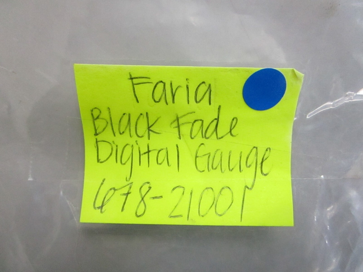 *NEW* 0820 Faria Black Fade Digital Gauge 678-21001
