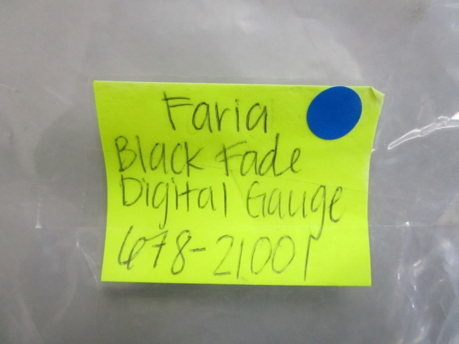*NEW* 0820 Faria Black Fade Digital Gauge 678-21001