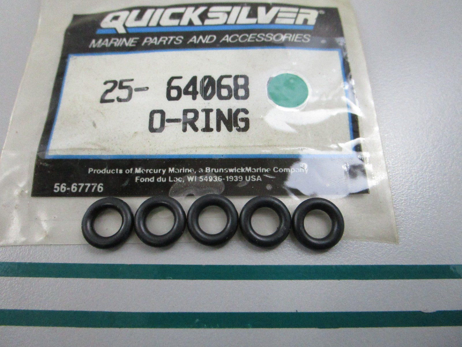 NEW OEM (LOT OF 5) 25-64068 Mercury Quicksilver O-Ring 0810