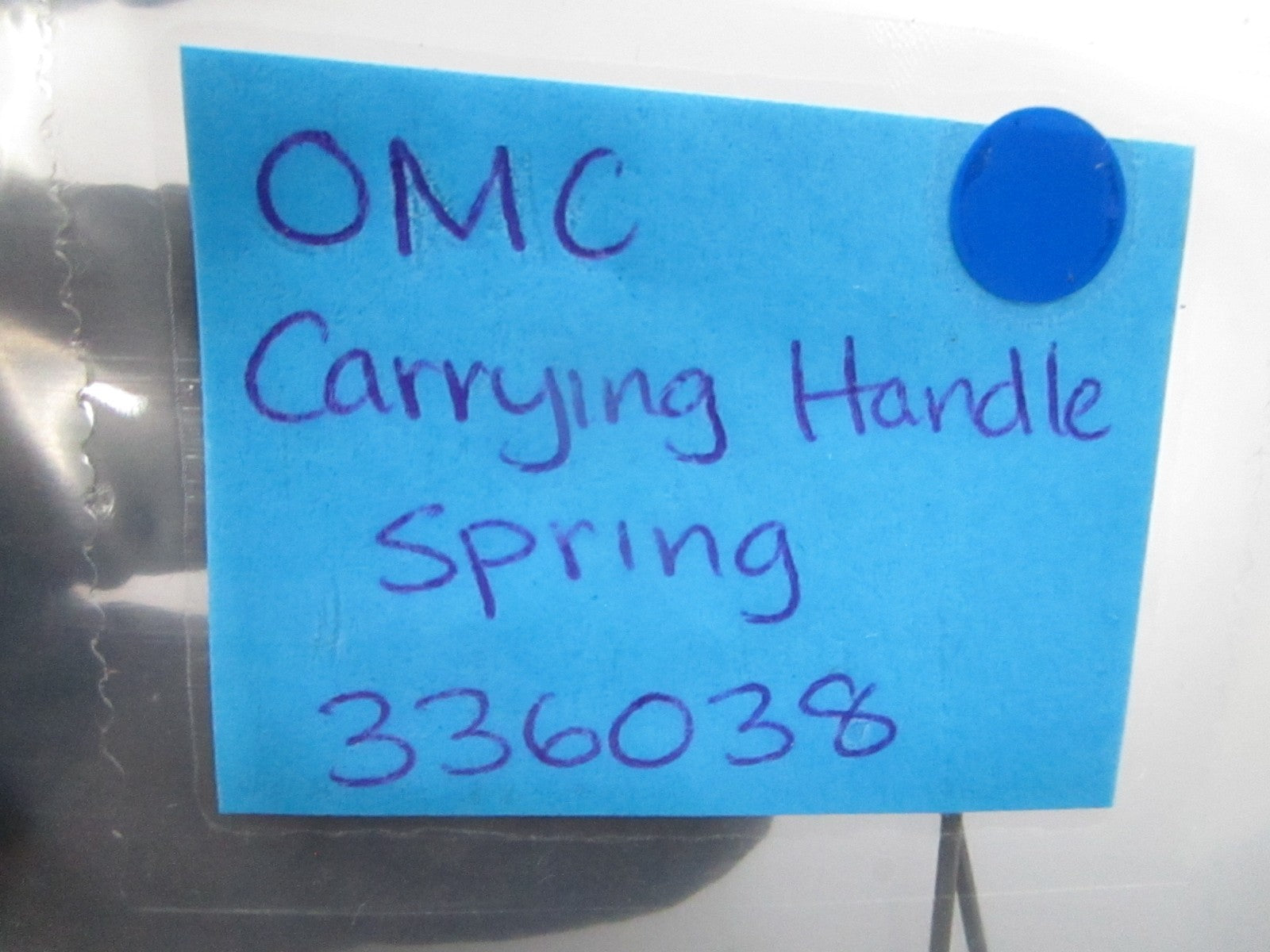 *NEW OEM* 0810 OMC Johnson Carrying Handle Spring 336038 0336038