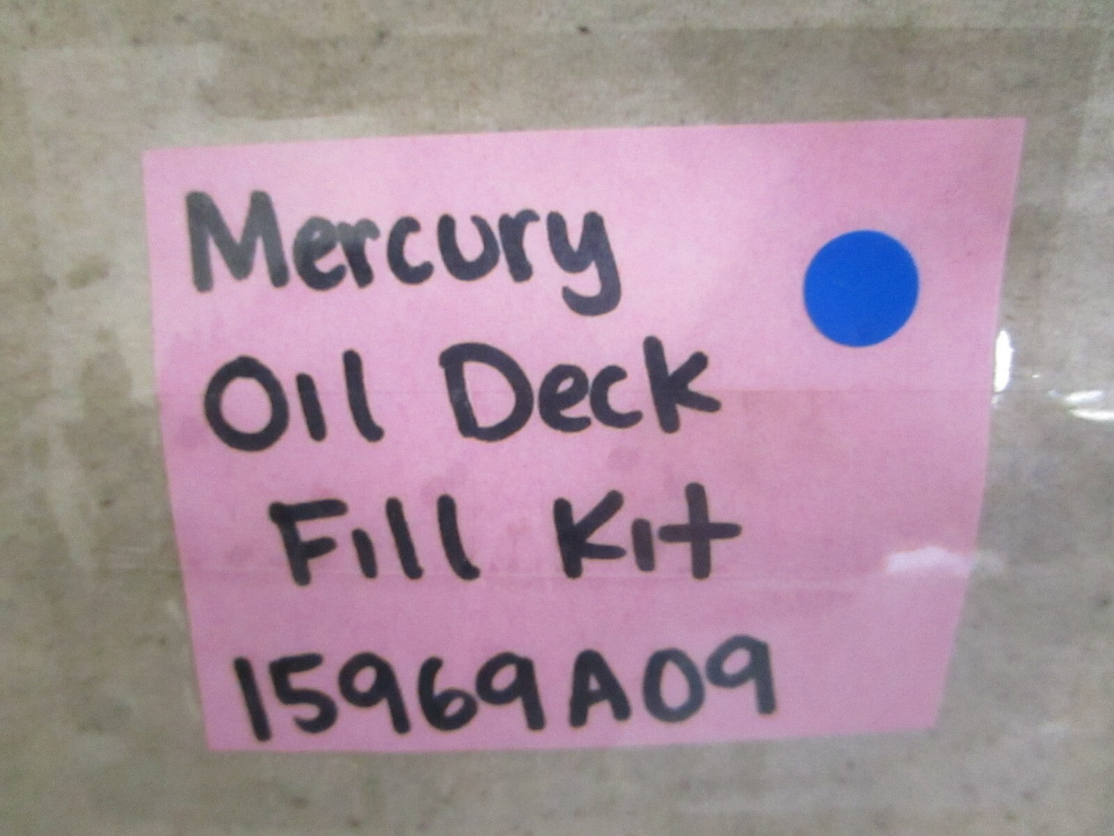 *NEW OEM* 0820 Mercury Quicksilver Oil Deck Fill Kit 15969A09