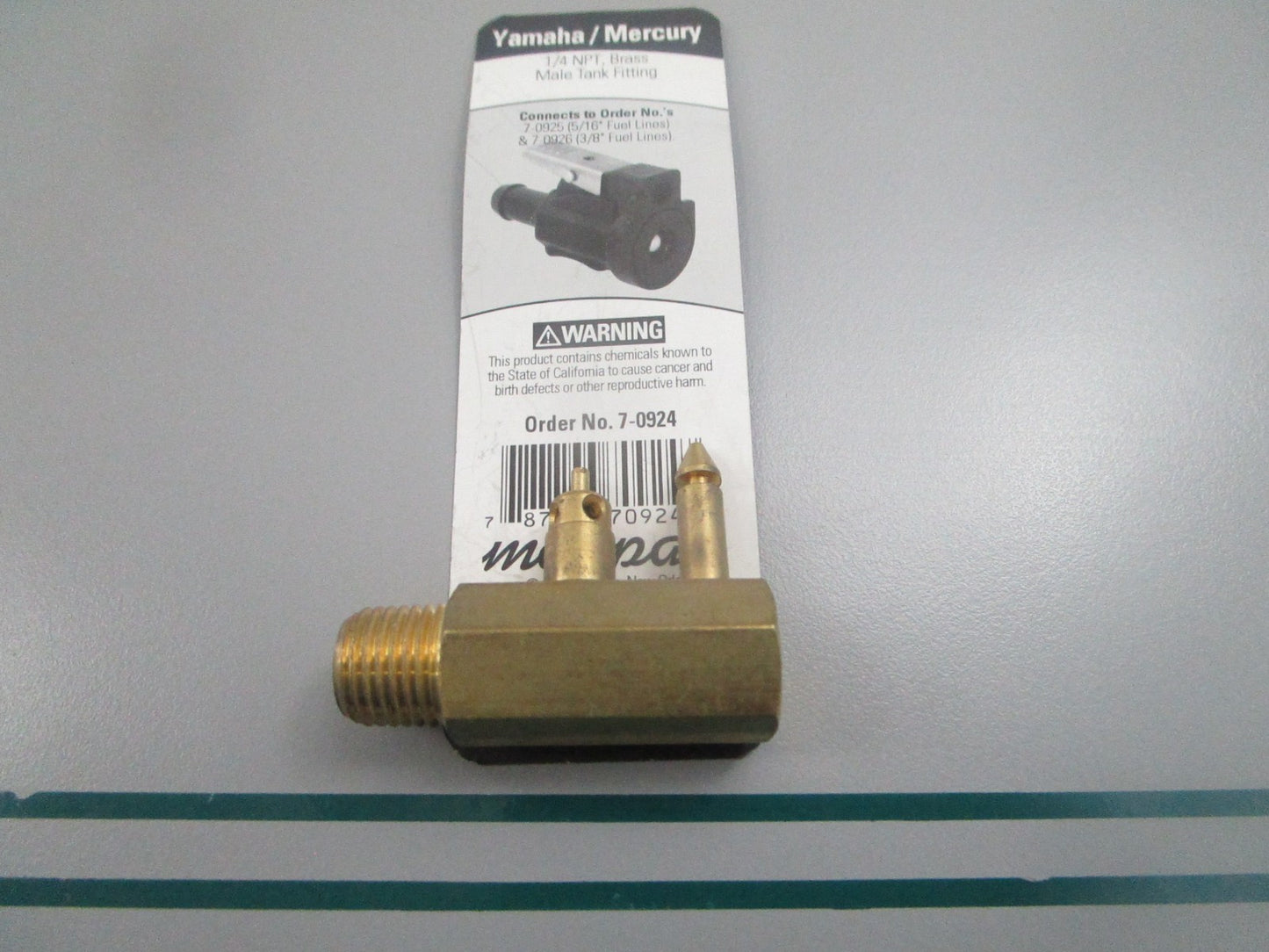 Marpac 7-0924 1/4NPT Brass Male Fitting NEW 0810