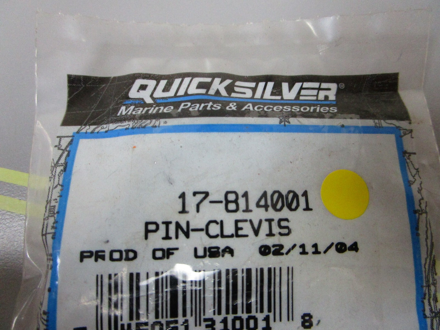 *NEW OEM* 0810 Mercury Quicksilver Clevis Pin 17-814001