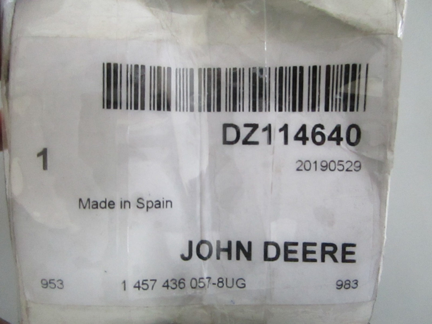 NEW OEM DZ114640 John Deere Injection Pump Filter 0820