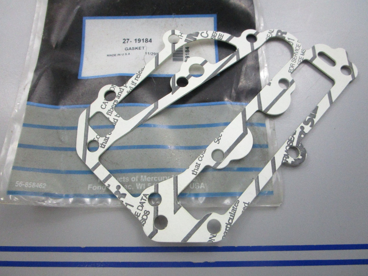 NEW OEM 27-19184 Mercury Quicksilver Gasket 0810
