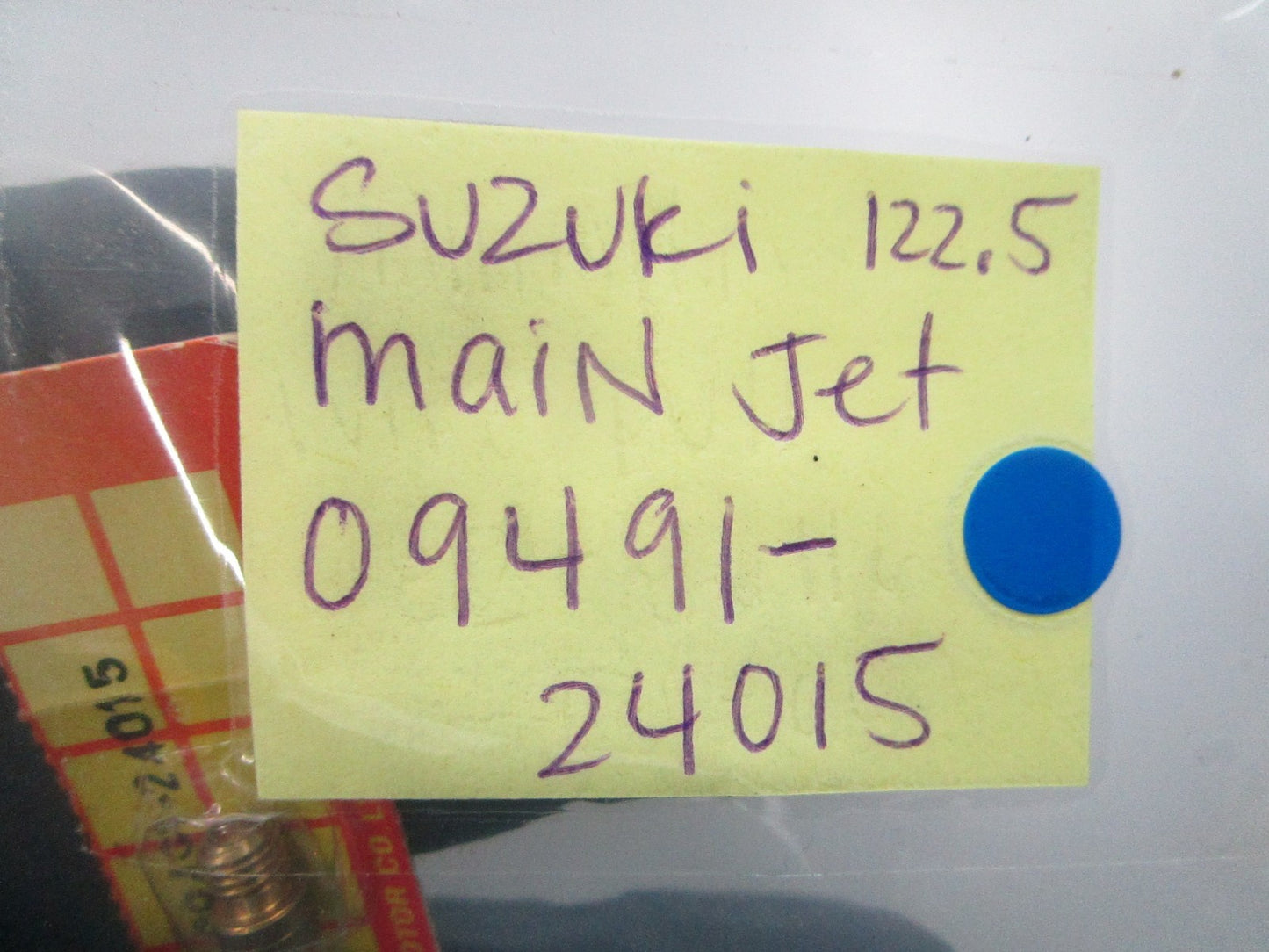 NEW OEM Suzuki 09491-24015 (122.5) Main Jet 0810