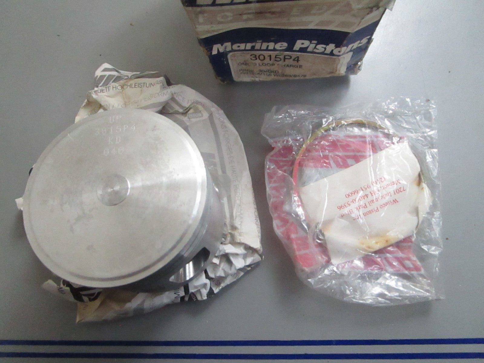 *NEW* 0820 Wiseco Piston Kit 3015P4 Replaces: 3040KD