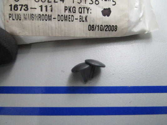 *NEW OEM* (LOT OF 2) 0810 Arctic Cat Black Domed Mushroom Plug 1673-111