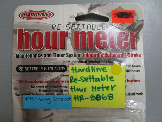 *NEW OEM* 0770 Hardline Re-Settable Hour Meter HR-8068