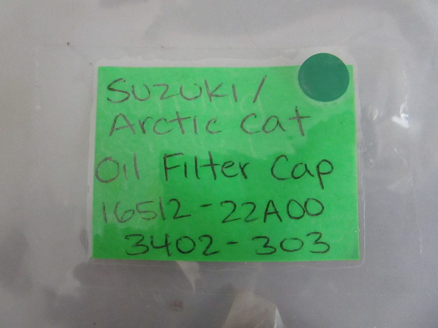 Suzuki Arctic Cat 16512-22A00 3402-303 Oil Filter Cap NEW OEM 0820