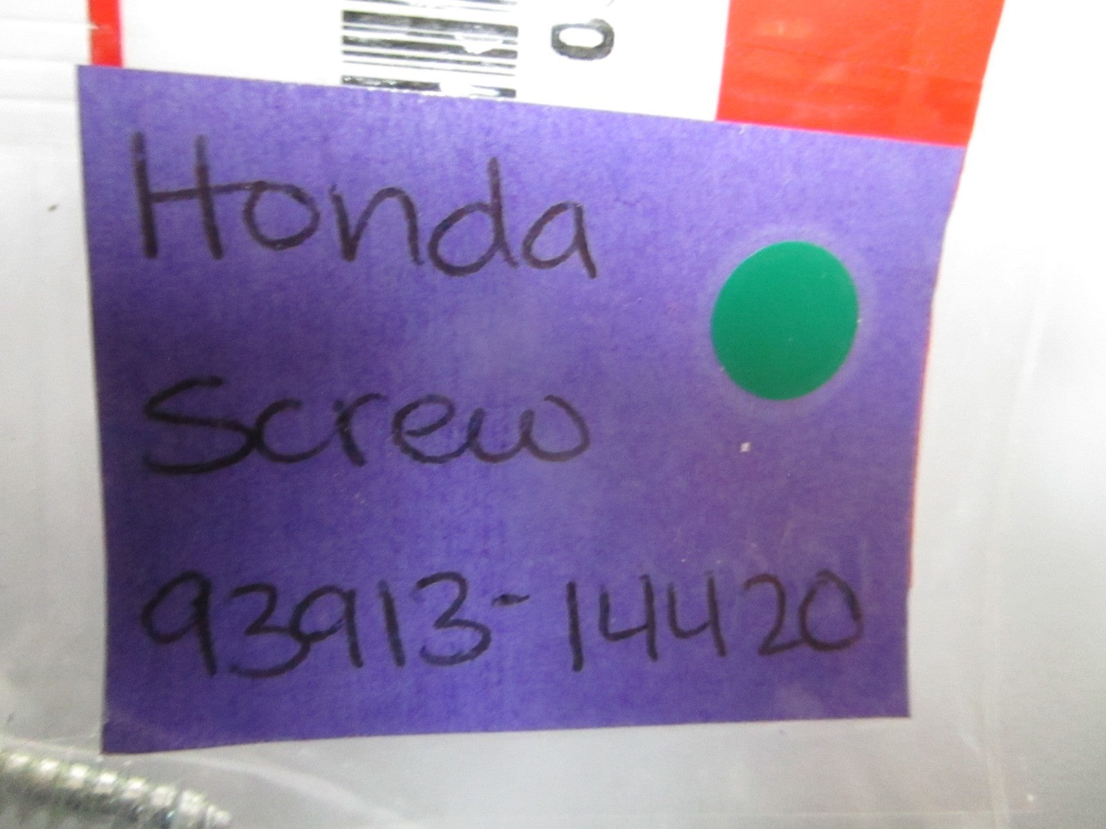 NEW OEM 93913-14420 Honda Screw 0810