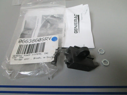 NEW OEM 0663860SRV Generac Brush Holder & Instructions 0720