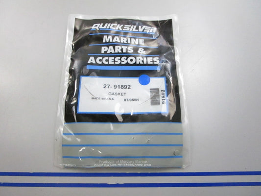 NEW OEM 27-91892 Mercury Quicksilver Gasket 0810