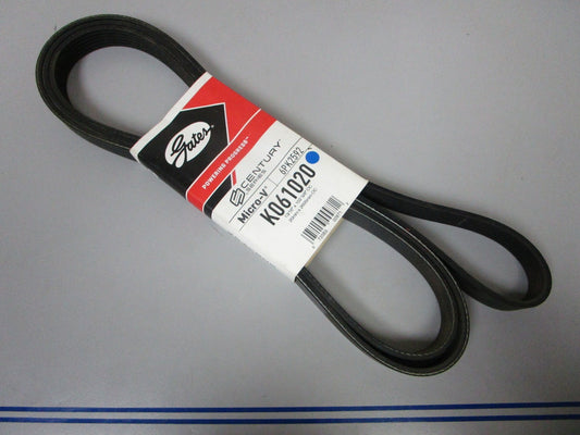 NEW K061020 Gates Micro-V 13/16" x 102 ⅚" Serpentine Belt 0720