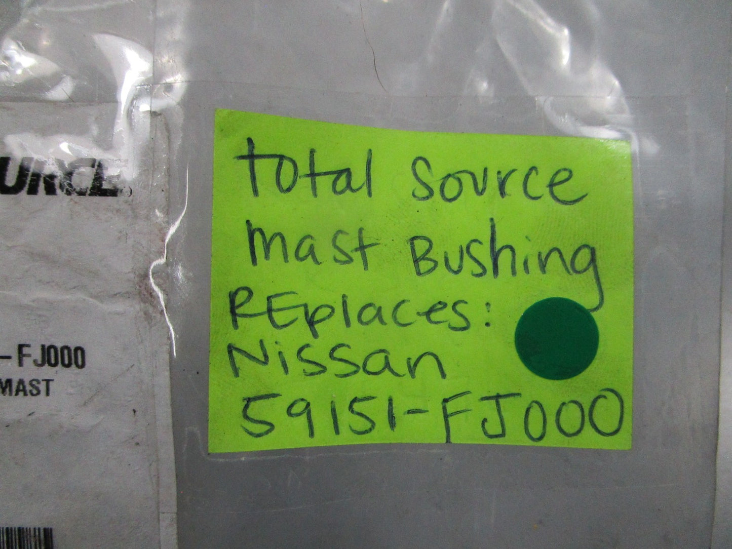 NEW 59151-FJ000 Replaces: Nissan Total Source Mast Bushing 0810