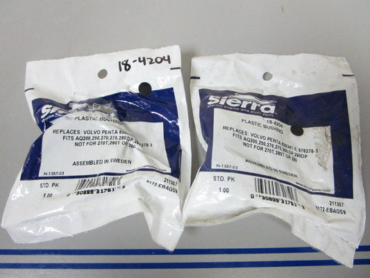 *NEW* 0810 Sierra Plastic Bushing 18-4204 Replaces: Volvo 826341