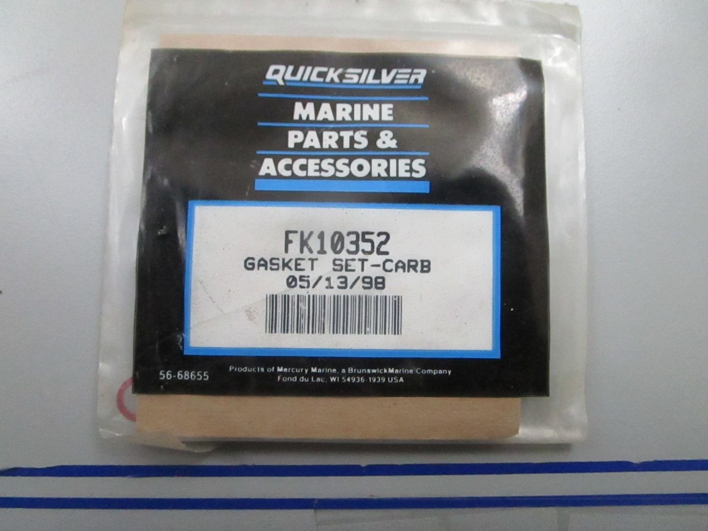 *NEW OEM* 0810 Mercury Quicksilver Carburetor Gasket Set FK10352