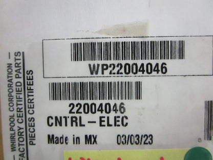 NEW OEM WP22004046 Whirlpool Washer Motor Control Board 0820