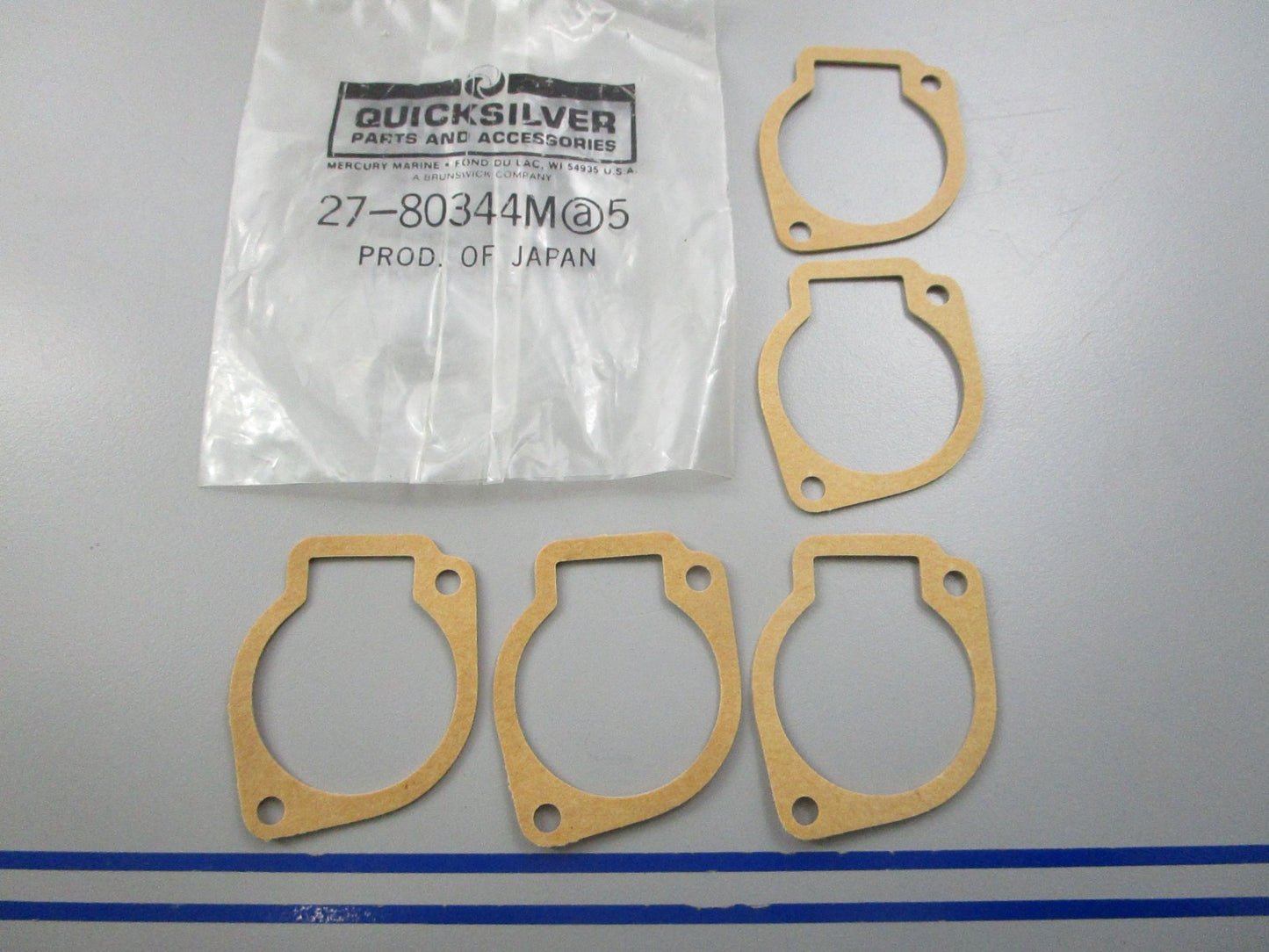 NEW OEM (LOT OF 5) 27-80344M Mercury Quicksilver Gasket 0810