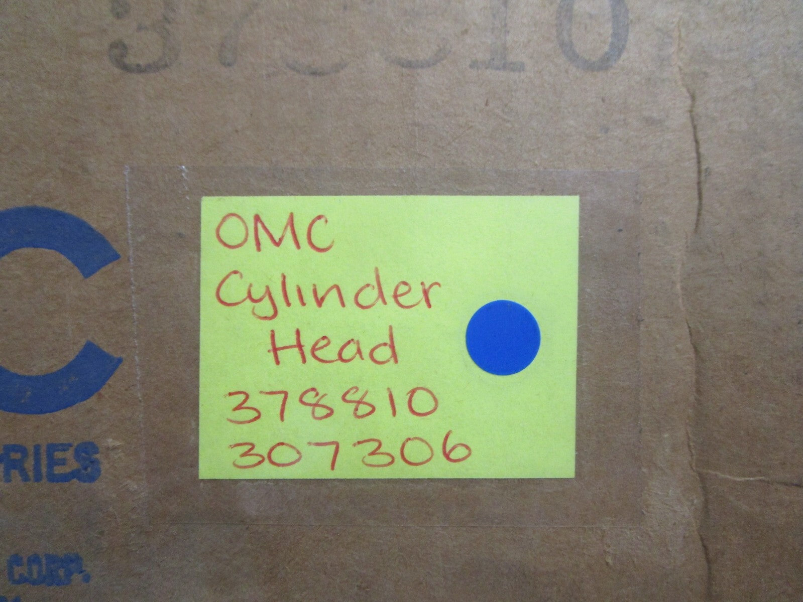 *NEW OEM* 0810 OMC Johnson Evinrude Cylinder Head 378810 307306 0378810 0307306