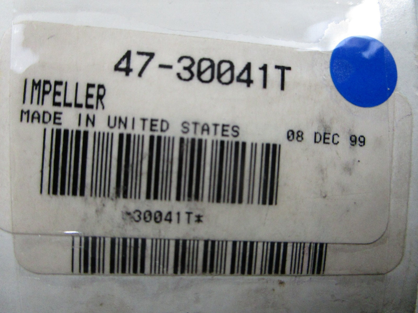 *NEW OEM* 0810 Mercury Quicksilver Impeller 47-30041T