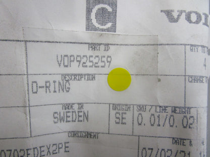*NEW OEM* 0810 Volvo Penta O-Ring 925259
