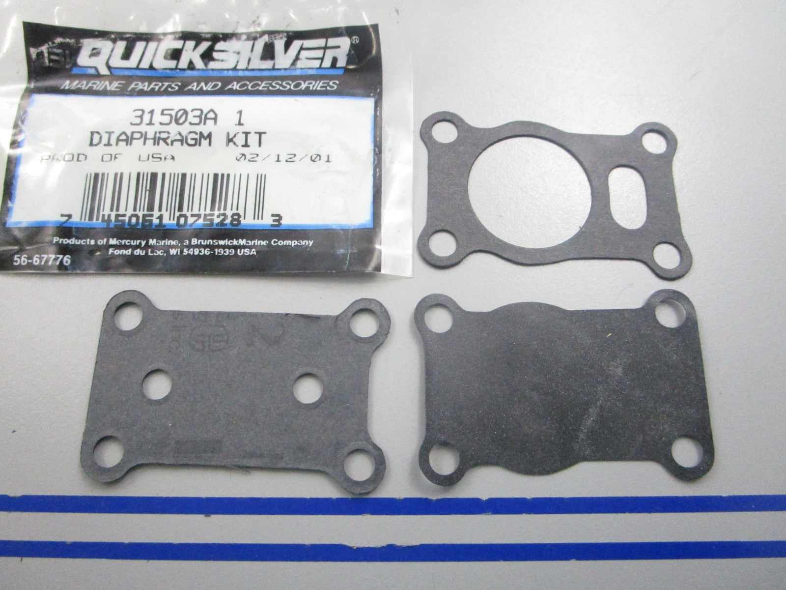 NEW OEM 315033A1 Mercury Quicksilver Diaphragm Kit 0810