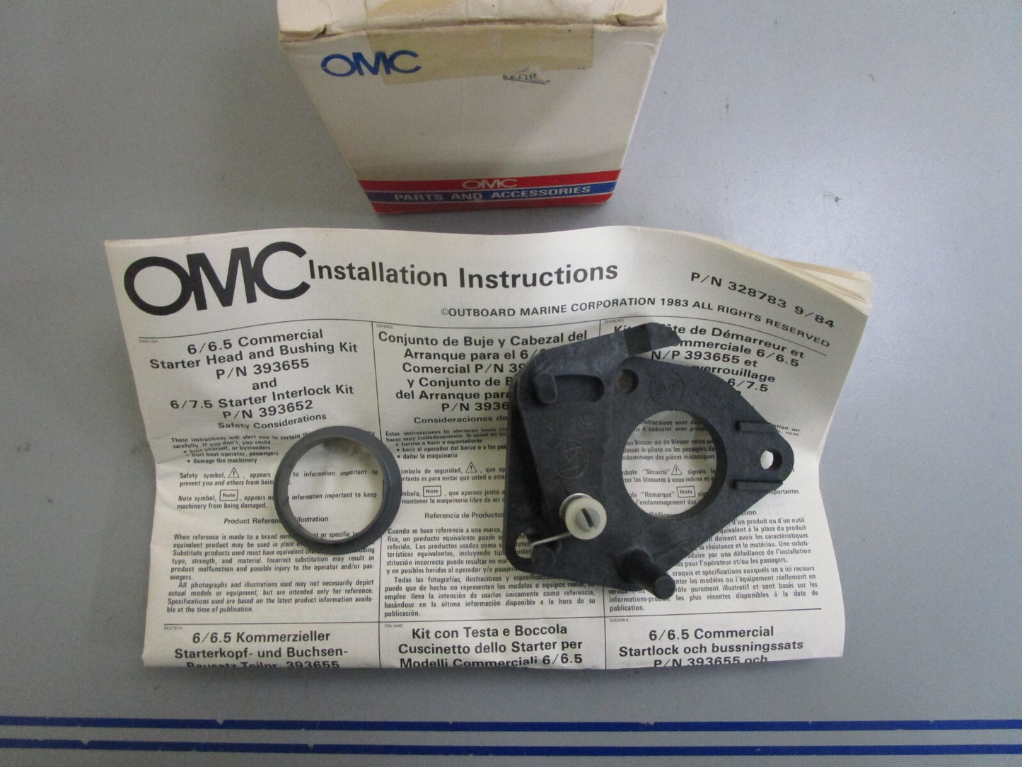 *NEW OEM* 0820 OMC Johnson Evinrude Starter Head & Bushing Kit 396771 0396771