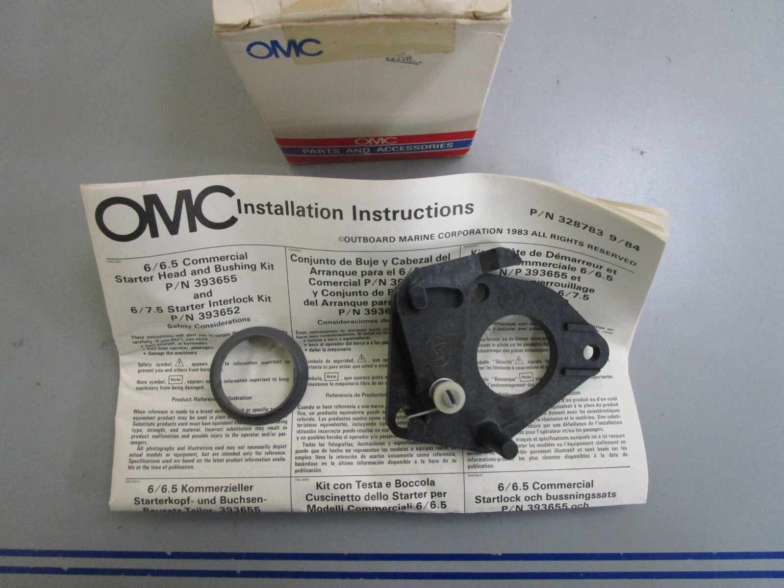 *NEW OEM* 0820 OMC Johnson Evinrude Starter Head & Bushing Kit 396771 0396771