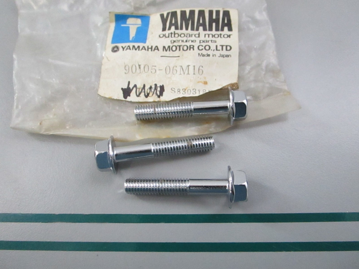 NEW OEM (LOT OF 3) 90105-06M16-00 Yamaha Flange Bolt 0810