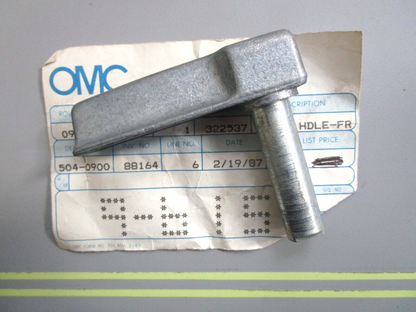 *NEW OEM* 0750 OMC Johnson Evinrude LATCH HANDLE 322537 0322537