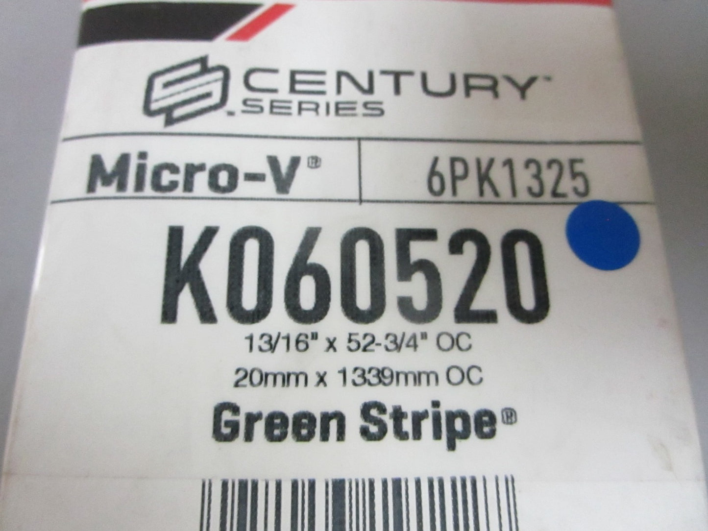 NEW K060520 Gates Micro-V 13/16" x 52 ¾" Serpentine Belt 0720