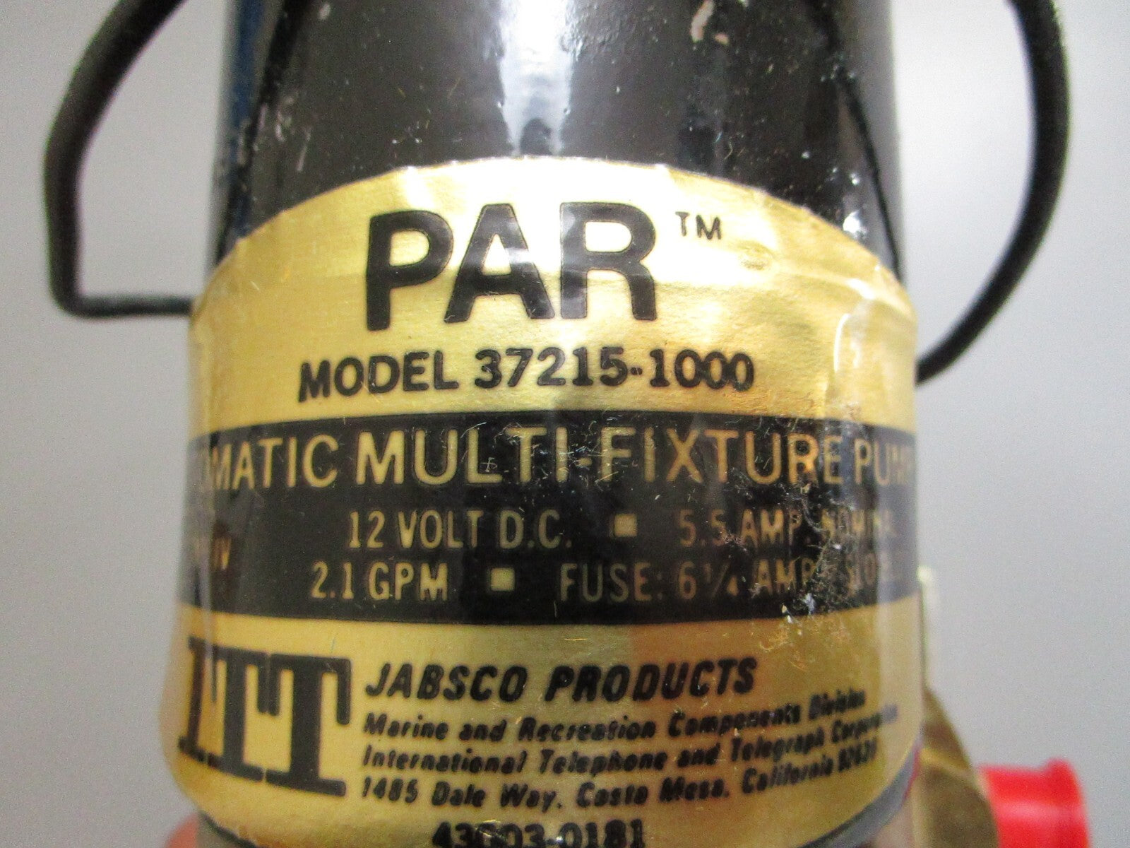 *NEW* 0820 Jabsco PAR Water System Pump 37215-1000