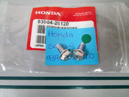 NEW OEM (LOT OF 2) 93904-26120 Honda Screw 0810