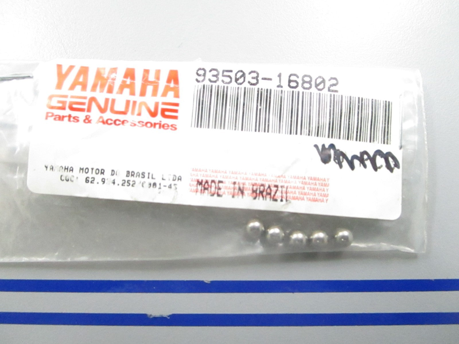 *NEW OEM* (LOT OF 5) 0810 Yamaha Clutch Ball 93503-16802