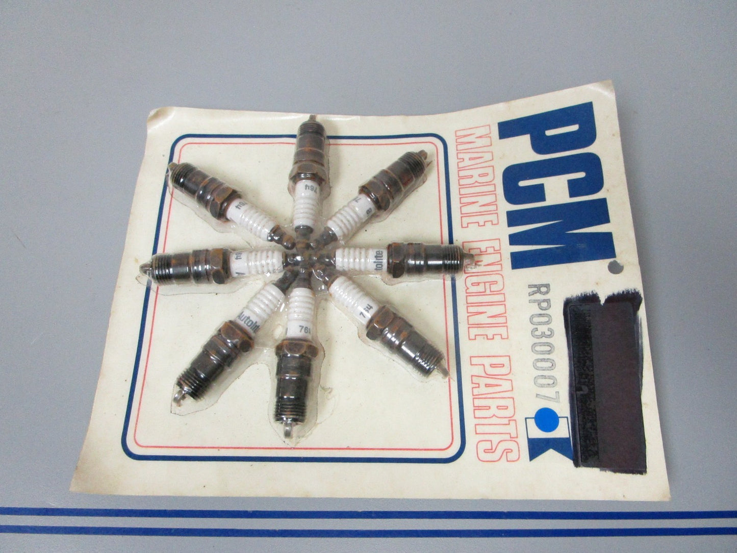 NEW OEM RP030007 Pleasure Craft Marine PCM Autolite #764 Spark Plug Set 0720