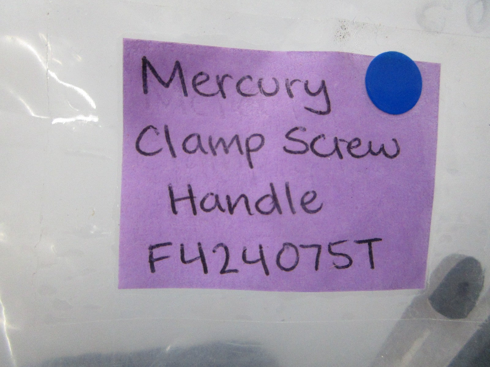 NEW OEM F424075T Mercury Quicksilver Clamp Screw Handle 0810