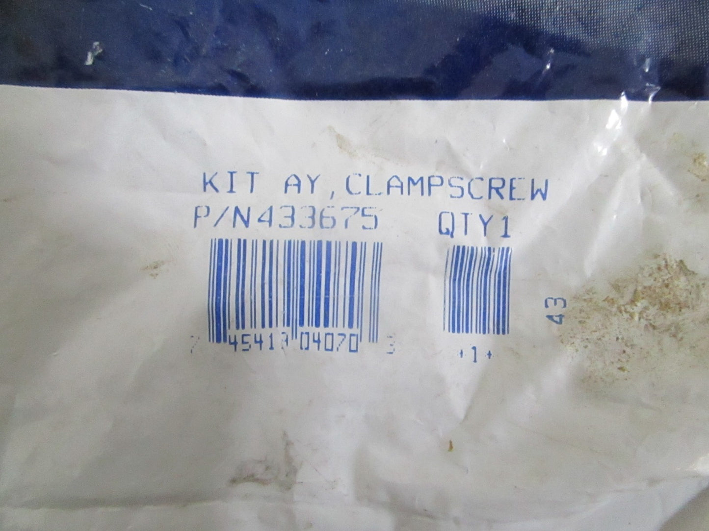 NEW OEM 433675 0433675 OMC Johnson Evinrude Clamp Screw Kit 0820