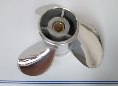 *NEW OEM* 0720 Yamaha 3 Blade Stainless Steel 14 ½ x 21 Propeller 66K-45976-B0