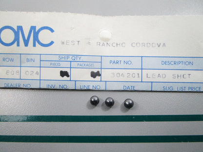 NEW OEM (LOT OF 3) 304201 0304201 OMC Johnson Evinrude Lead Shot 0810