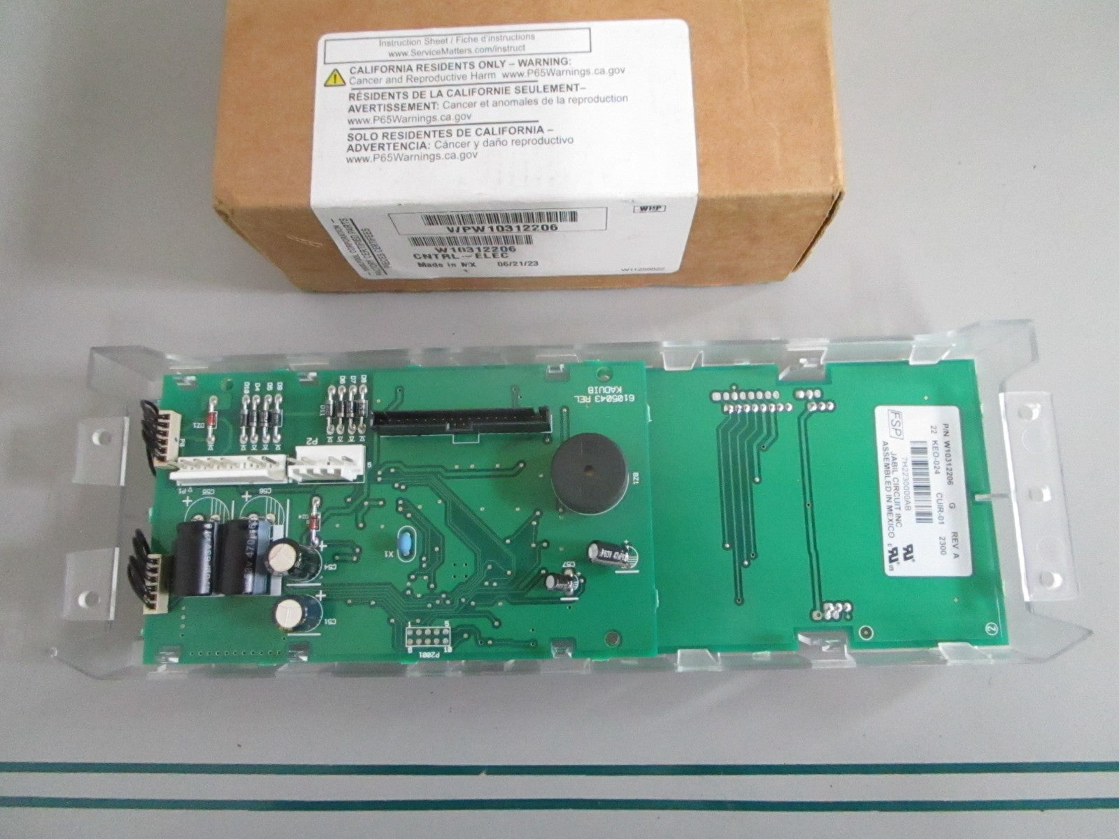 NEW OEM W10312206 Whirlpool Oven Control Board 0820